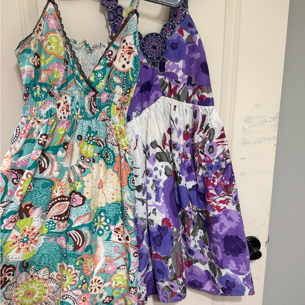 Magic vintage Y2 Dresses in Teal and Purple m